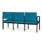 Lesro Lenox 3 Seat Tandem Seating W/ Arms, 65 in W 26 in L 31.5 in H LW3103 - alternate 2